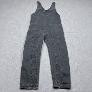 We The Free High Roller Jumpsuit Women's XS  Mineral Black Denim Ankle Overalls